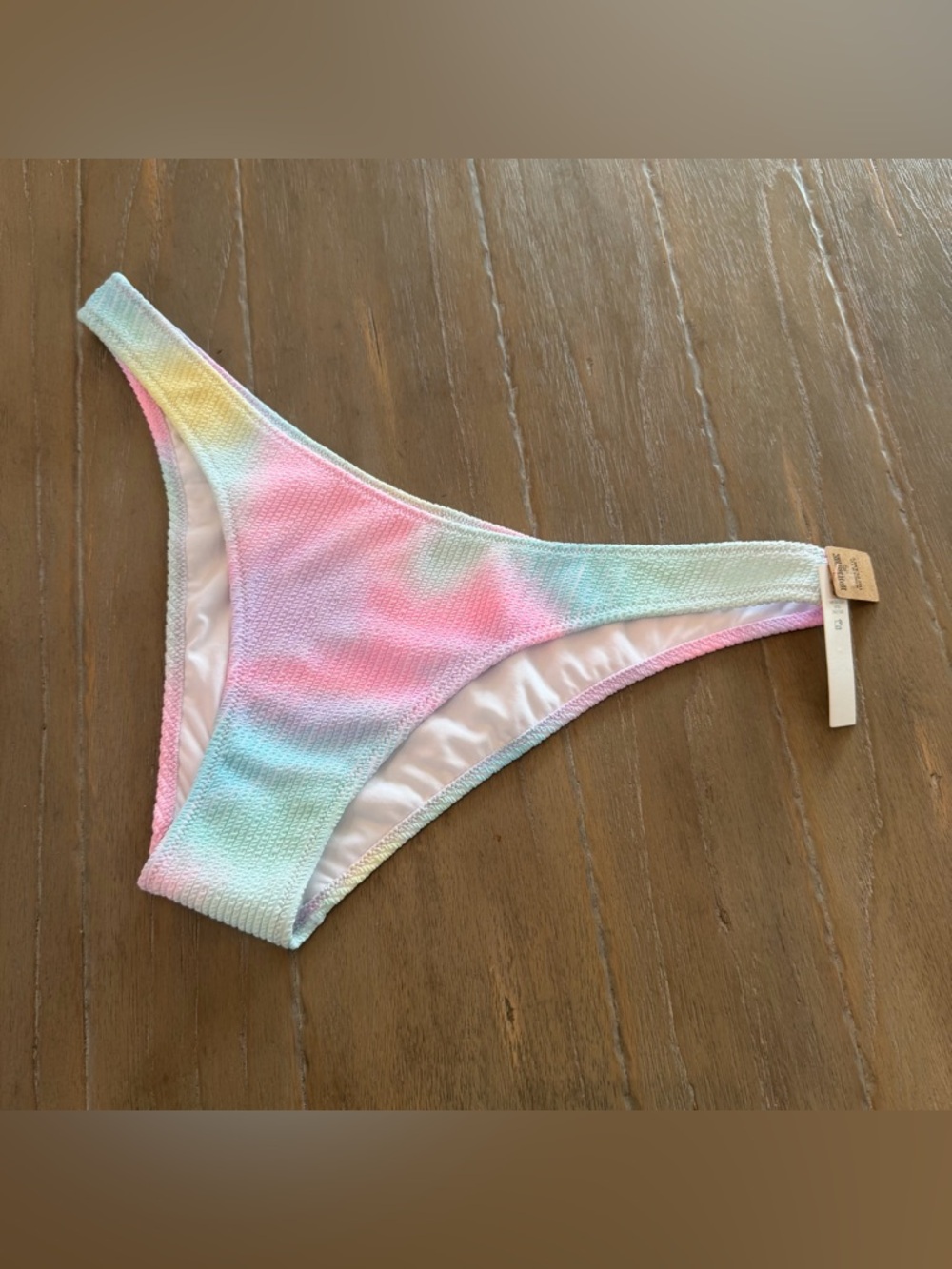 Victoria's Secret Pastel Tie-Dye Bikini Bottoms - Pink, Blue, Yellow, Mint